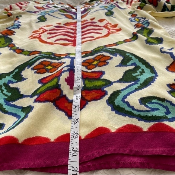 Life Style Long Sleeve V-neck tunic side slits M - Picture 9 of 9